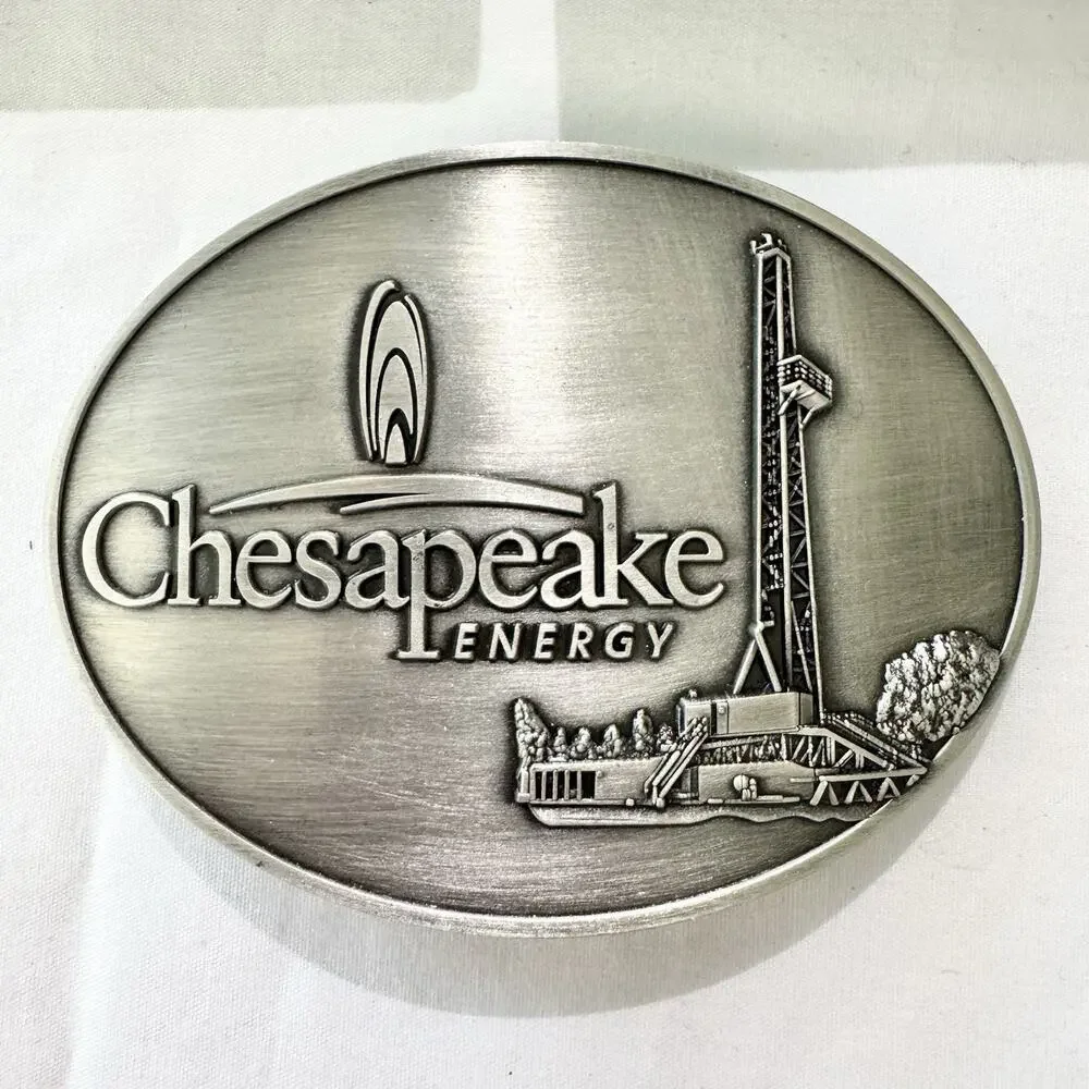 Chesapeake Energy Belt Buckle Oil Gas Drilling Rig Corporate Employee Gift Box